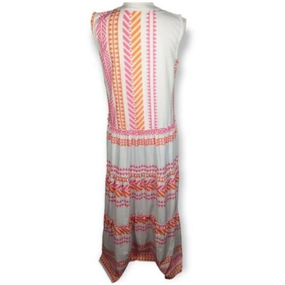PINK & ORANGE MAXI DRESS SZ.S EUC. GORGEOUS DRESS IN EXCELLENT USED CONDITION. - Picture 6 of 8
